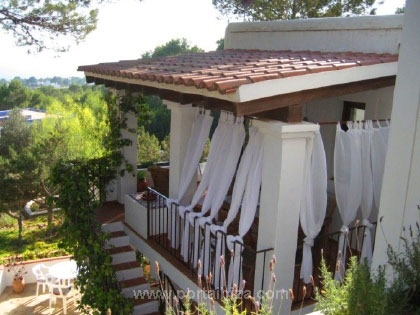 Vista de la casa