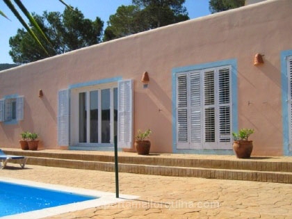Vista de la casa