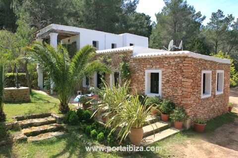 Vista de la casa