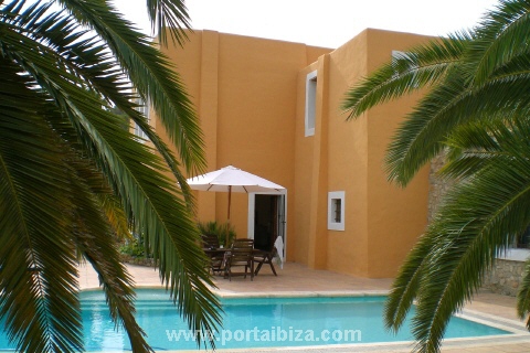 Vista de la casa