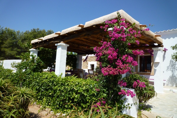 Vista de la casa