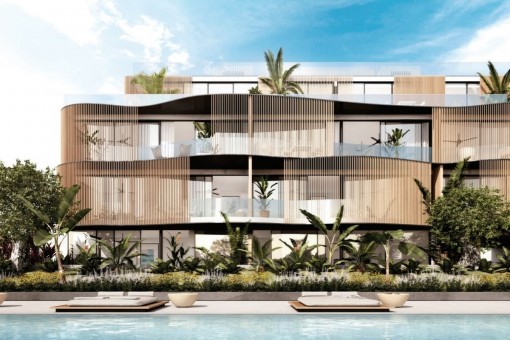 Vista exterior del complejo residencial