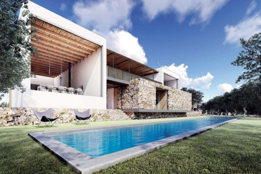 Suelo con proyecto para 6 villas en Can Furnet